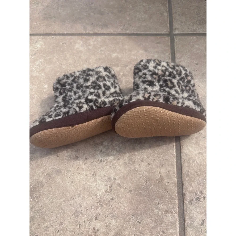 Leopard print faux fur boots Toddler‎ Size 12-18 months